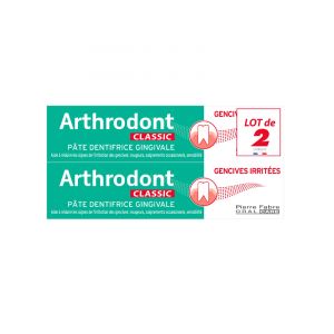 Arthrodont Classic Dentifrice Gencives Sensibles Lot 2 x 75 ml