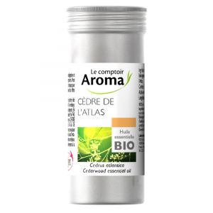 Le Comptoir Aroma Huile Essentielle Cèdre de l'Atlas-Bois de Cèdre Bio 10 ml