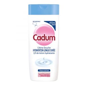 Cadum Crème Douche Hydratation Longue Durée et Rechargeable 450 ML