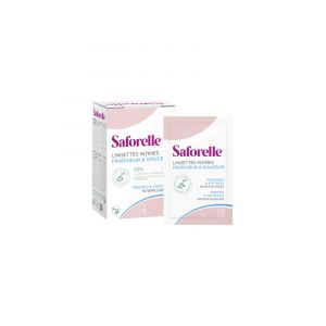 Saforelle Lingettes Intimes Fraîcheur & Douceur 10 Lingettes Individuelles