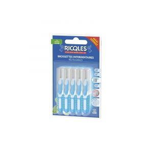 Ricql&egrave;s Brossettes Interdentaires Maxi Format 15 Unit&eacute;s 0.6 mm - Taille : 0,9 mm
