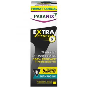 Paranix Extra Fort 5 Min Shampooing + Peigne 300 ml