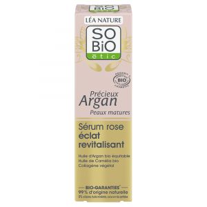 L&eacute;a Nature SO BIO &eacute;tic Pr&eacute;cieux Argan S&eacute;rum Rose &Eacute;clat Revitalisant Biologique 30 ML