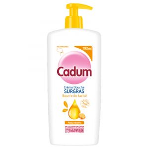 Cadum Crème Douche Surgras au Beurre de Karité Rechargeable 750 ML