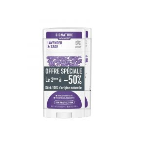 Schmidt's Signature Déodorant Stick Lavande et Sauge Lot de 2 x 75 g