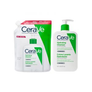CeraVe Crème Lavante Hydratante 473 ML + Éco-Recharge 473 ML