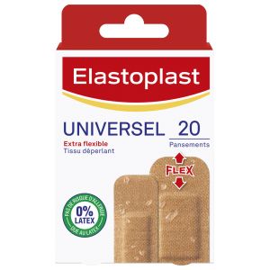 Elastoplast Pansements Universel Flexible 20 Pansements 2 Tailles