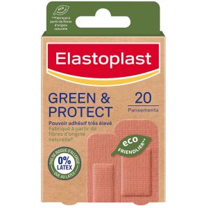 Elastoplast Green & Protect Tissu - 20 Pansements - 2 Formats