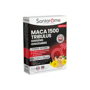 Santarome Maca 1500 Tribulus Ginseng Gingembre 30 Unités