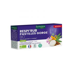Santarome Respi'Rub Pastilles Gorge Bio 21 Unités