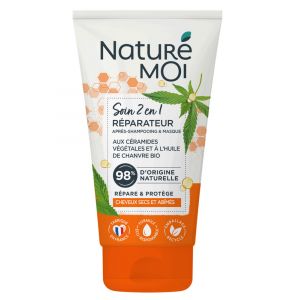 Natur&eacute; Moi Soin 2 en 1 R&eacute;parateur Apr&egrave;s-Shampoing et Masque Aux C&eacute;ramides V&eacute;g&eacute;tales et &agrave; l'Huile de Chanvre 150 ml