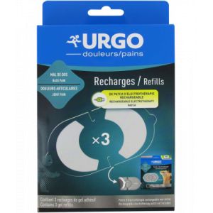 Urgo Patch d'&Eacute;lectroth&eacute;rapie Recharges x 3 - Articulations et muscles - Pharmacie en ligne LaSante.net