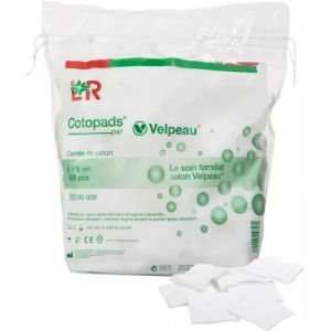 Cotopads Rectangles de Coton 5 x 5 cm x 500 - Change - Pharmacie en ligne LaSante.net
