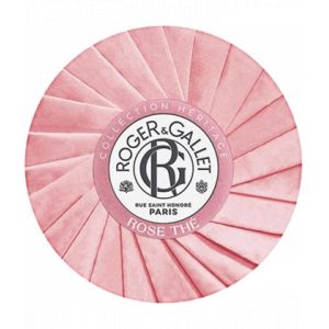 Roger&Gallet Savon Bienfaisant Rose Th&eacute; 100 g - Pains de savon - Pharmacie en ligne LaSante.net