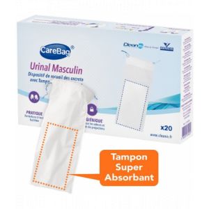 Urinal CareBag Sac Absorbant Jetable pour Homme X 20 - Urinal - Pharmacie en ligne LaSante.net