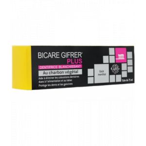Gifrer Bicare Plus Dentifrice au Charbon 75 ml - Dentifrices - Pharmacie en ligne LaSante.net
