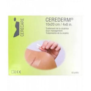 Cerederm Rectangle Traitement de la Cicatrice x 10