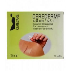 Cerecare Cerederm Couronne Traitement de la Cicatrice &Oslash; 8 cm 10 Unit&eacute;s - Pansements - Pharmacie en ligne LaSante.net