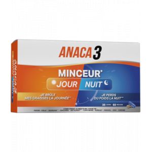 Anaca3 Minceur Jour/Nuit G&eacute;lules x 60 - R&eacute;gimes et Substituts - Pharmacie en ligne LaSante.net