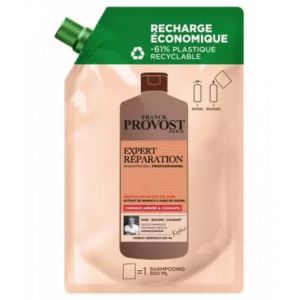 Franck Provost Expert R&eacute;paration Shampoing Cheveux Abim&eacute;s & Cassants &Eacute;co-Recharge 500 ml