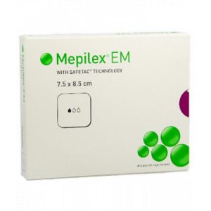 Mepilex EM Pansement Hydrocellulaire 7,5 cm x 8,5 cm - Pansements hydrocellulaires - Pharmacie en ligne LaSante.net