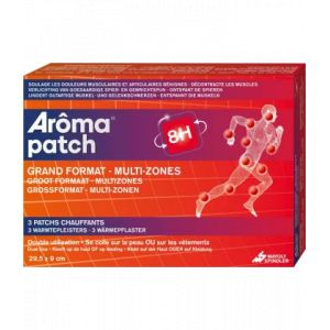 Ar&ocirc;ma Patch Multi Zones Grand Format x 3 - Premiers soins - Pharmacie en ligne LaSante.net