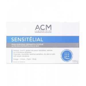 Laboratoire ACM Sensit&eacute;lial Pain Surgras Dermatologique 100 g - Pains de savon - Pharmacie en ligne LaSante.net