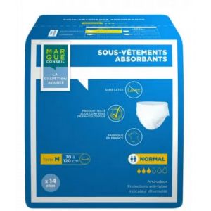 Marque Conseil Sous-V&ecirc;tement Absorbant Maxi x 14 - Protection - Pharmacie en ligne LaSante.net