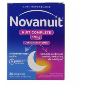 Novanuit Nuit Compl&egrave;te Comprim&eacute;s x 20