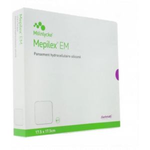 Mepilex EM 17,5 cm x 17,5 cm Bo&icirc;te x 10 - Pansements - Pharmacie en ligne LaSante.net