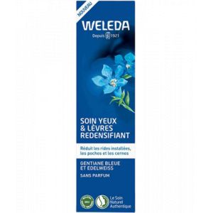Weleda Soin Yeux et L&egrave;vres Redensifiant Gentiane et Edelweiss 10 ml - Soins L&egrave;vres - Pharmacie en ligne LaSante.net