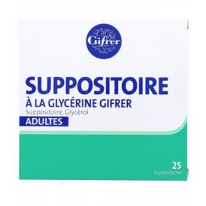 Gifrer Suppositoires &agrave; la Glyc&eacute;rine Adultes - Constipation - Pharmacie en ligne LaSante.net