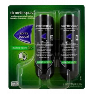 NicoretteSpray 1 mg Menthe Fra&icirc;che x 2