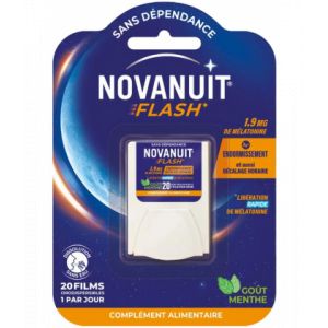 Novanuit Flash Film Orodispersible x 20 - Sommeil - Stress - Pharmacie en ligne LaSante.net