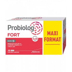 Probiolog FORT G&eacute;lules 3 x 30 - Micronutrition - Probiotiques - Pharmacie en ligne LaSante.net