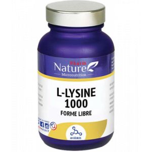 Nature Attitude L-Lysine 1000 Forme Libre 60 G&eacute;lules - Compl&eacute;ments alimentaires - Pharmacie en ligne LaSante.net