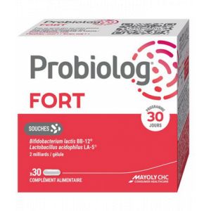 Probiolog FORT G&eacute;lules x 30 - Micronutrition - Probiotiques - Pharmacie en ligne LaSante.net