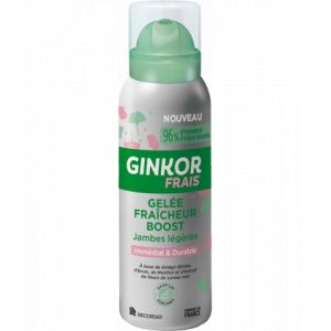 Ginkor Frais Gel&eacute;e Fra&icirc;cheur Boost Jambes L&eacute;g&egrave;res 100 ml - Soins apaisants - Pharmacie en ligne LaSante.net