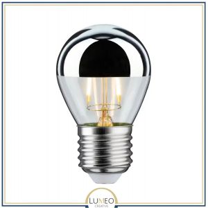 Ampoule E27 LED calotte argentée / miroir | 4.5W E27 Blanc Neutre 4000K
