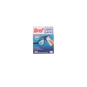 Bref lingettes nettoyantes pour lunettes 20 unités