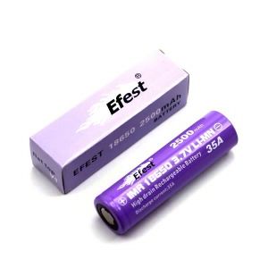 Efest IMR18650 2500mAh 3.6V - 3.7V (Flat Top) non protégé