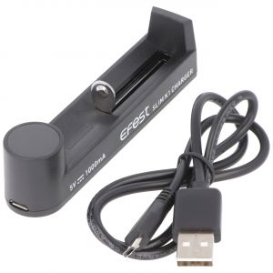 Chargeur rapide Efest SLIM K1 pour batterie Li-ion 18650 21700