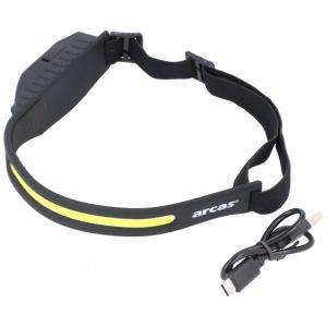 Lampe frontale LED 3W avec capteur, rechargeable avec batterie, adaptée pour le jogging, le travail, l'extérieur, le camping, la randonnée, la pêche