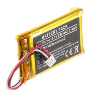 Batterie AccuCell compatible avec Sennheiser Momentum 2 &ndash; Li-Polym&egrave;re, 3,7 V, 650 mAh, 2,4 Wh