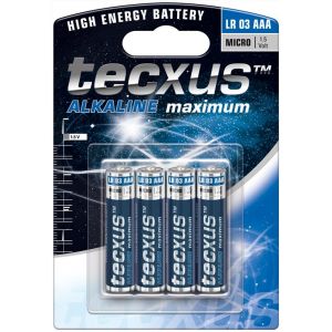 Tecxus LR03/AAA (Micro) - pile alcaline au manganèse (alcaline), 1,5 V