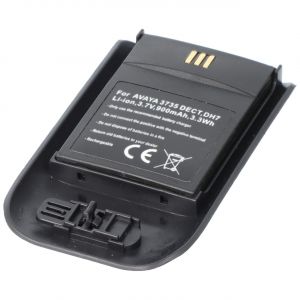 Batterie adaptée pour AVAYA 3735 DECT, DH7, Li-ion, 3,7V, 900mAh, 3,3Wh, noir