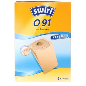 Sac d'aspirateur Swirl O91 Classic en papier spécial pour aspirateurs Omega et Bomann