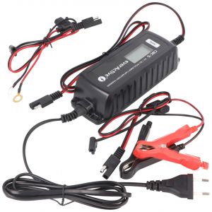 Chargeur rapide avec écran LCD pour 6 volts et 12 volts pour voiture, moto, plomb, PB, gel, batterie AGM