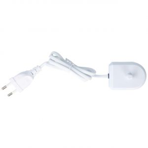Station de charge adaptée à la brosse à dents Oral-B Professional Care 500, Professional Care 2500, PD12, D20, GeniusX, Genius 8000, blanc