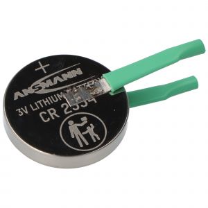 Pile bouton au lithium CR2354 550mAh IEC CR2354 sans empreinte avec cosse &agrave; souder en forme de U